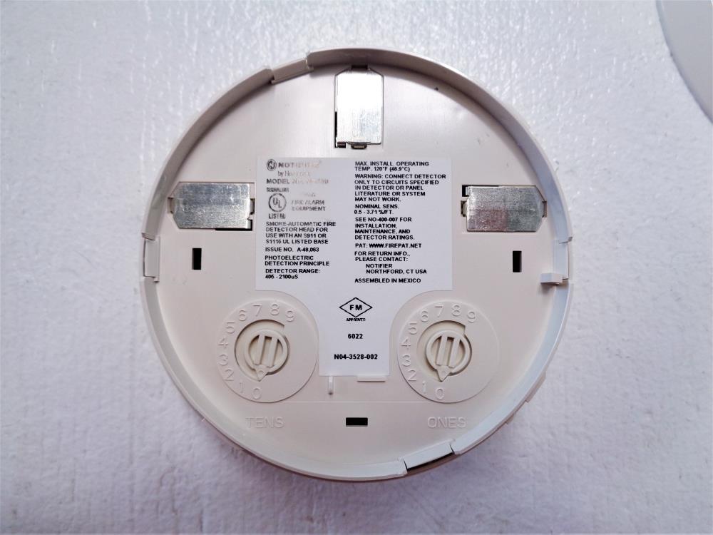 Lot of (4) Honeywell Notifier NP-100 Photoelectric Smoke Detector